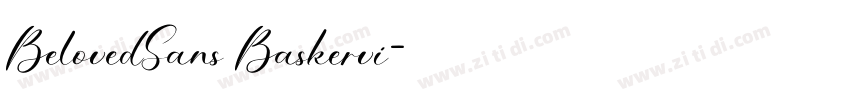 BelovedSans Baskervi字体转换